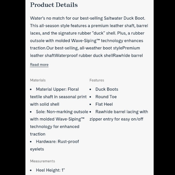 Sperry Saltwater Duck Boot Brown Leather Rubber Women's Size 7.5 - Picture 10 of 10